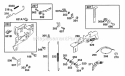Controls Diagram and Parts List for  Briggs and Stratton Engine